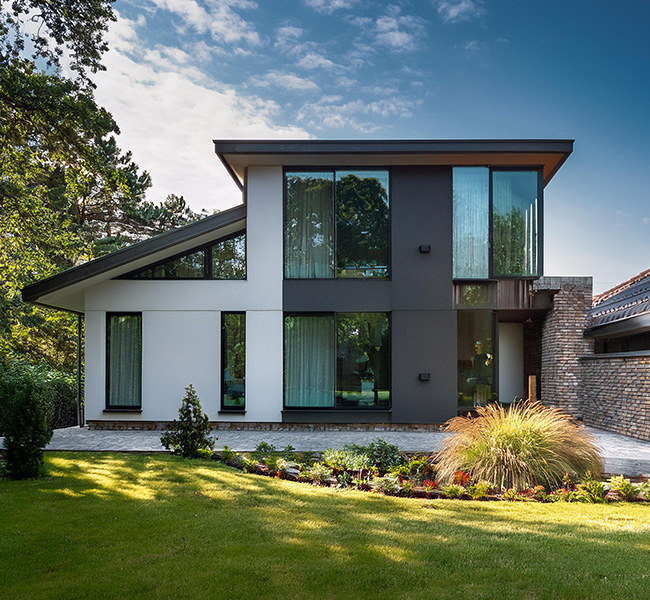 Glass House with super clean windows